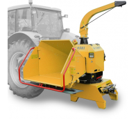 Výkonný štěpkovač za traktor na točně se závěsem pro přívěs 8t LS 160 TT (1000 ot/min)