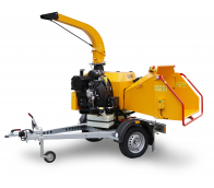 Výkonný štěpkovač na benzín a s brzděným podvozkem (38 HP) LS 160 PPB 