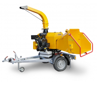 Výkonný štěpkovač na benzín a s brzděným podvozkem (26,5 HP) LS 160 PB