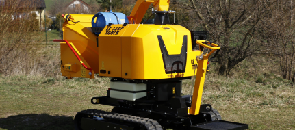 Výkonný štěpkovač na benzín a LPG s pásovým podvozkem LS 160 PG Track