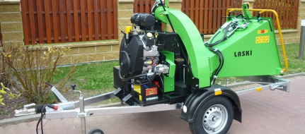 Štěpkovač na benzín s brzděným podvozkem LS 150/38 CB