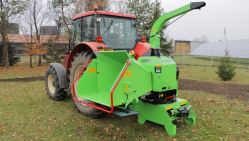 Výkonný štěpkovač za traktor na točně se závěsem pro přívěs 8t LS 160 TT (1000 ot/min)